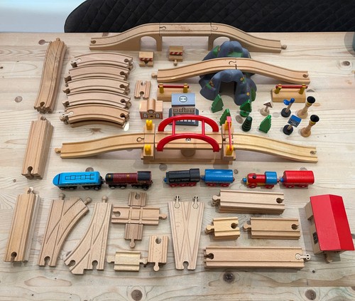 Wooden railway track - wooden, &
