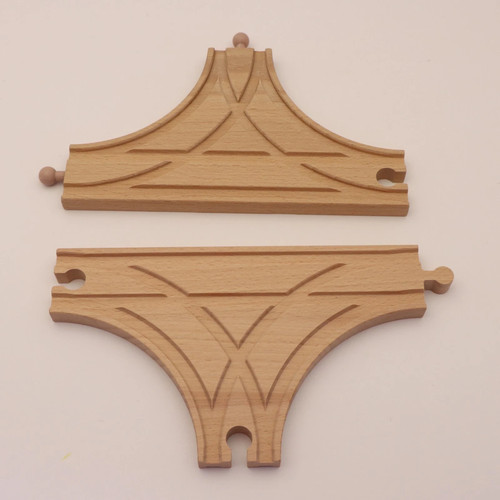 Wooden train track - wooden, t