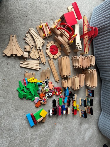 Wooden train set bundle - set,
