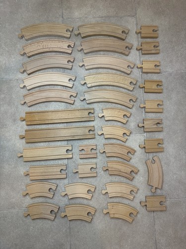 Wooden train track pieces brio - track,