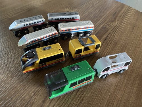 Wooden train track trains - train,