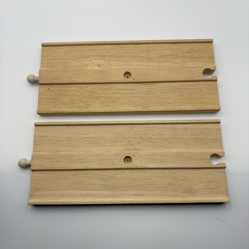 Wooden train track - track, long
