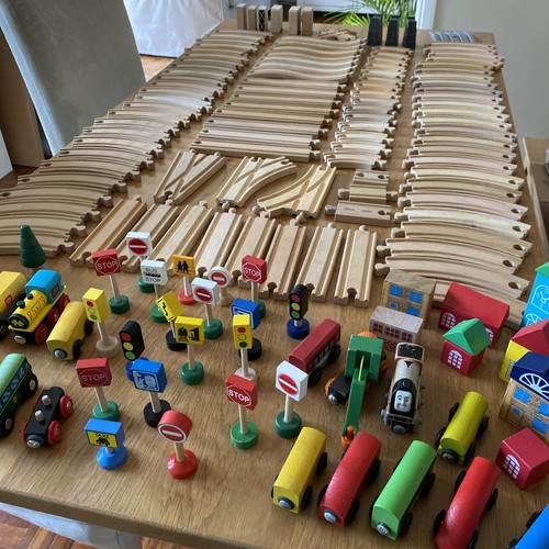 Wooden train track - wooden,