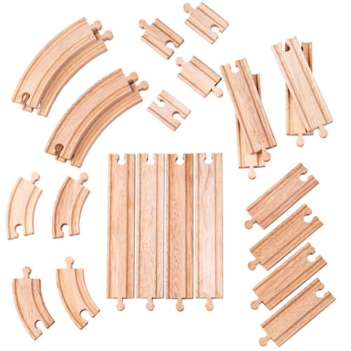 Piece wooden train - train, track