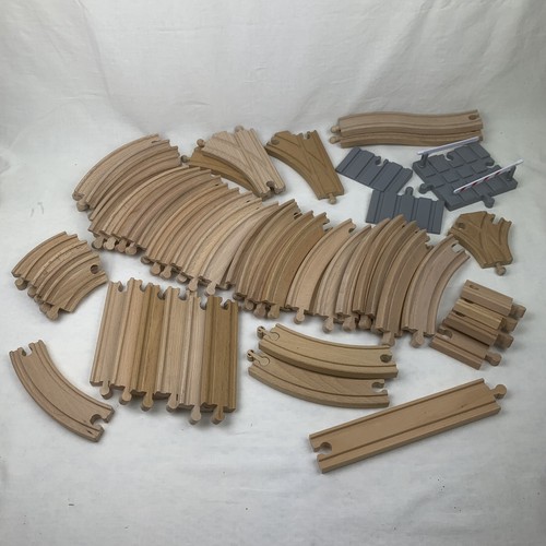 Wooden train track bundle - bundle, 50