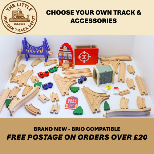 Wooden train track - wooden,