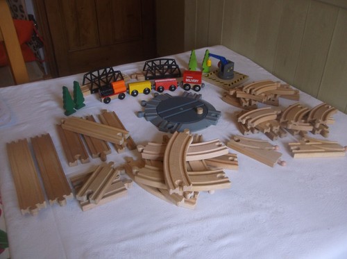 Wooden train track bundle - bundle, with