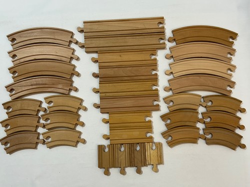 Wooden train track set - of, x32