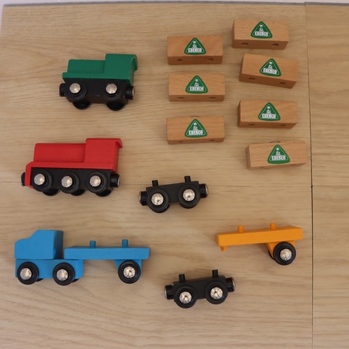 Wooden train track - track,