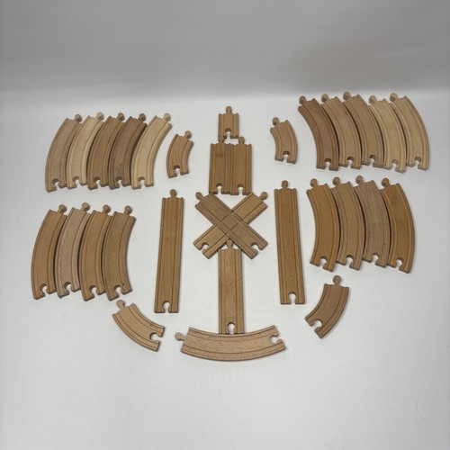 Wooden train track bundle x30 - wooden,