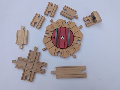 Wooden train track - wooden,