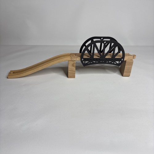 Wooden train track bridge - wooden,