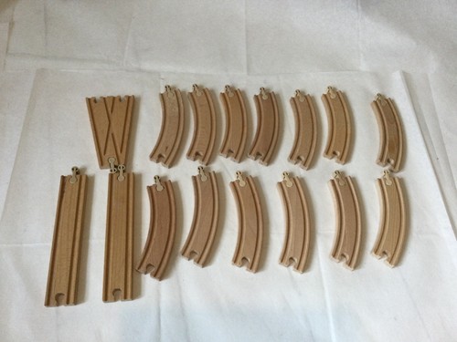 Wooden train track ikea - wooden, 16