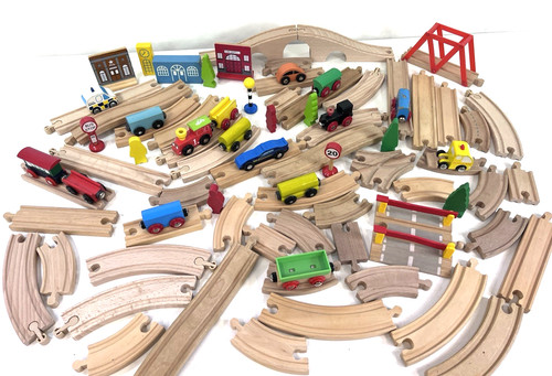 Wooden train track bundle - train,