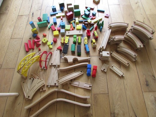 Kids wooden railway - railway, track