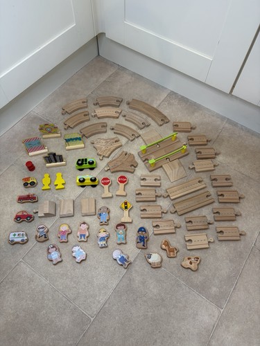 Wooden train track pieces brio - track,