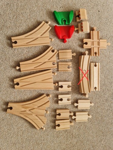 Wooden train track - wooden,