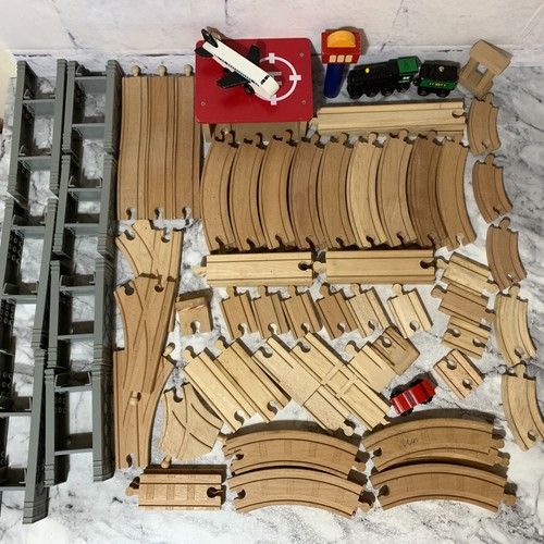 Wooden train track - train, mixed