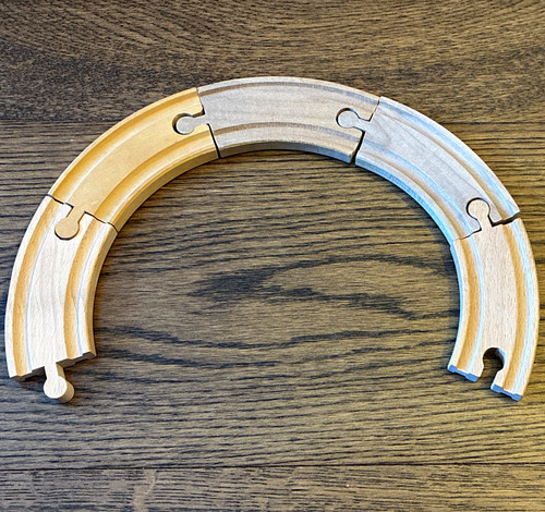 Wooden train track curved - wooden,