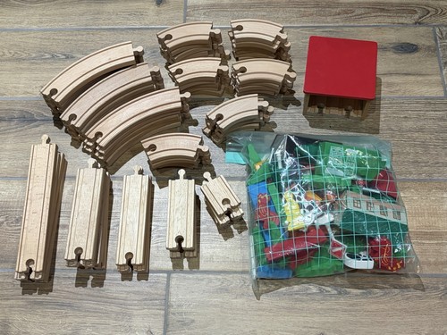 Wooden train tracks and - wooden,
