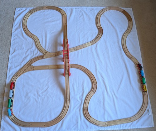 Wooden railway track - , layout