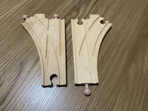 Wooden train track junctions - wooden,
