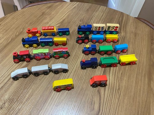 Wooden train track trains - wooden,