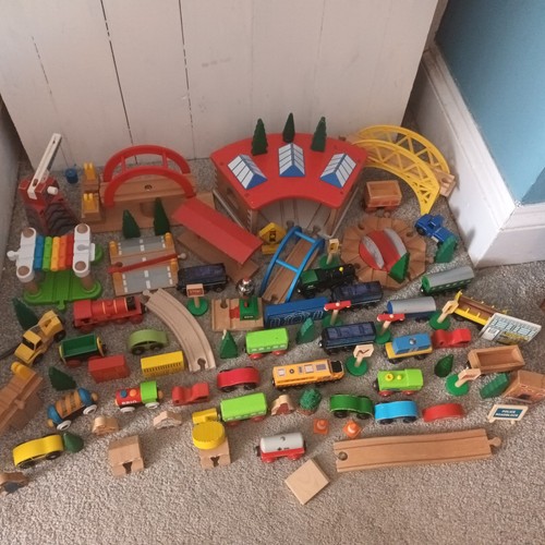 Wooden railway train - railway, s