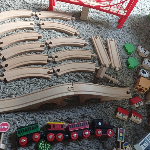 Wooden train track bundle - wooden,