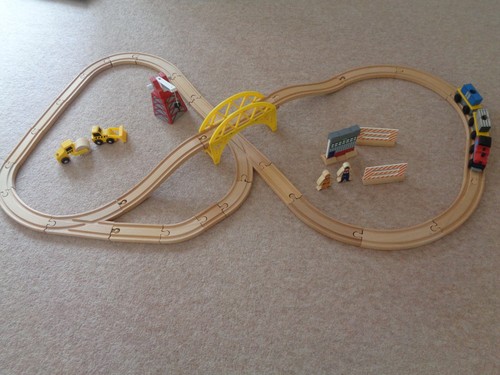 Wooden train track - track, with