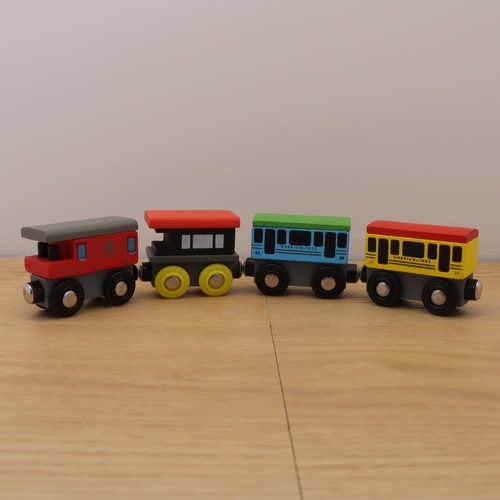 Wooden train track - train,