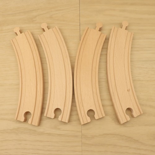 Wooden train track - track, large