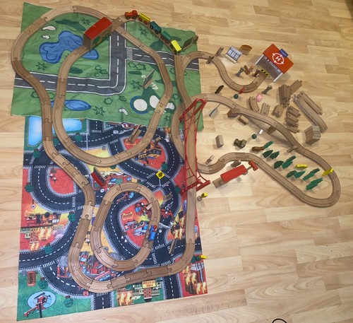 Wooden train track huge - wooden,