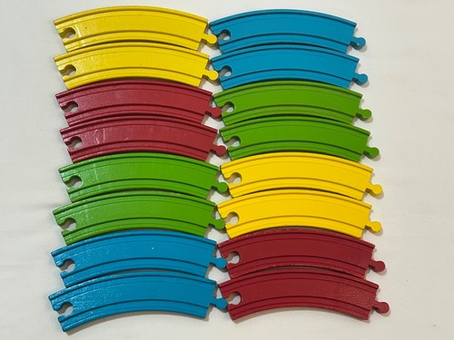 Wooden rainbow coloured - wooden, train