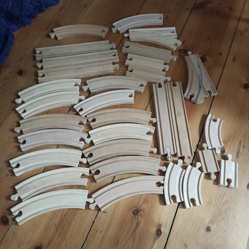 Wooden train track - wooden,