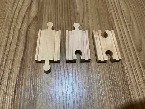 Wooden train track adapters - track,