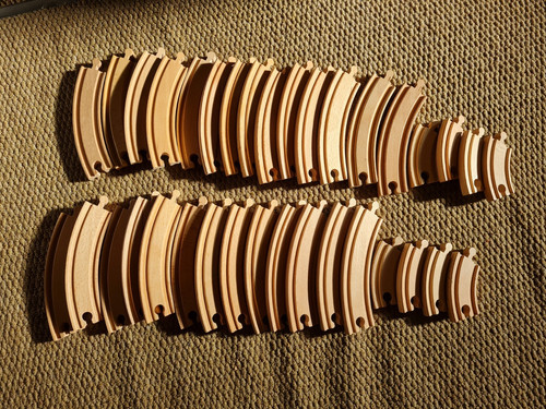Bundle joblot wooden curved - bundle,