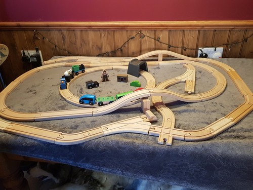 Large bundle wooden train - bundle,