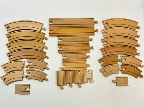 Wooden train track - set, x28