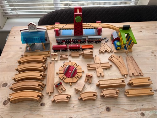 Wooden railway track - wooden,