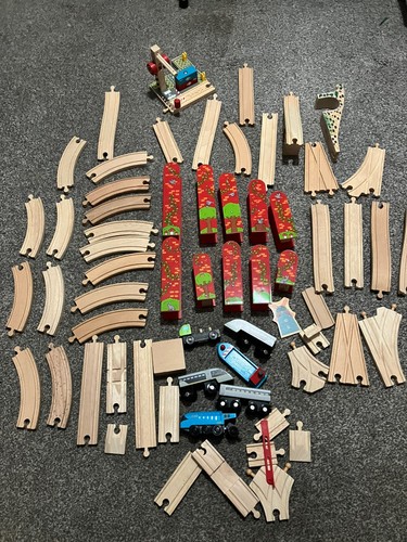 Wooden train track - train, bundle