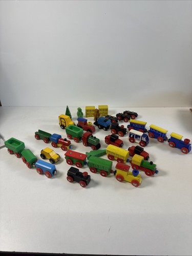 Wooden train track vintage - wooden,