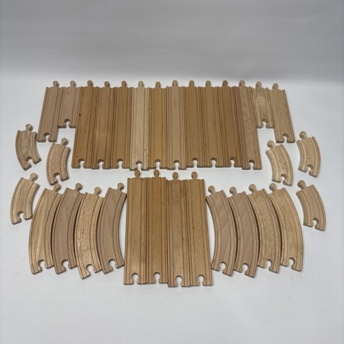 Wooden train track - train,