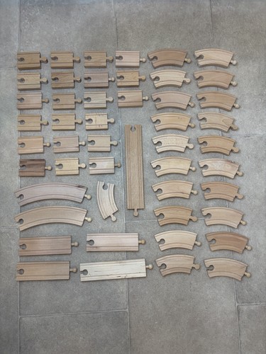 Wooden train track - pieces, brio
