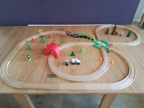 Wooden train track - train, with