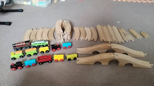Wooden train track bundle - wooden,
