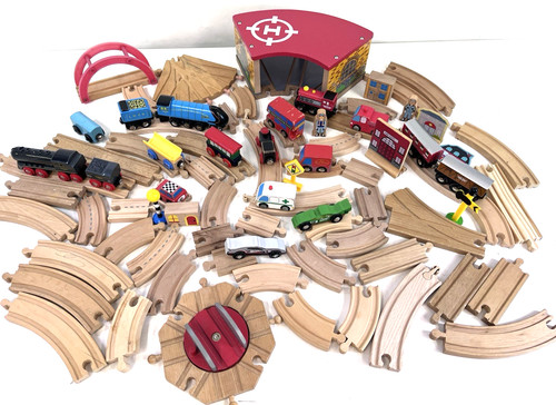 Wooden train track bundle - wooden,