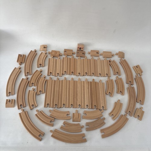 Wooden railway train track - track, s