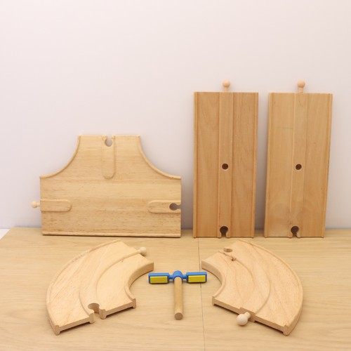 Wooden train track - track, set