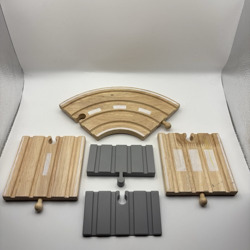 Wooden train track - wooden, bundle
